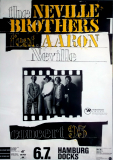 NEVILLE BROTHERS - 1995 - In Concert - Live On Planet Tour - Poster - Hamburg