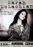 McLACHLAN, SARAH - 2004 - In Concert - Afterglow Tour - Poster - Hamburg