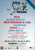 NIGHT OF THE PROMS - 2011 - In Concert - Alison Moyet - John Miles - Poster
