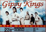 GIPSY KINGS - 1992 - Live In Concert - Este Mundo Tour - Poster - Wrzburg