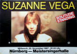 VEGA, SUZANNE - 1987 - In Concert - Solitude Standing Tour - Poster - N�rnberg