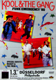 KOOL & THE GANG - 1985 - Concert - Funk Emergency Tour - Poster - D�sseldorf