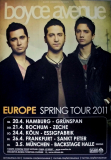 BOYCE AVENUE - 2011 - Live In Concert - Europe Spring Tour - Poster