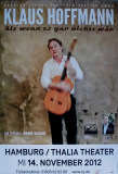 HOFFMANN, KLAUS - 2012 - In Concert - Als wenn es gar nichts wr - Tour - Poster