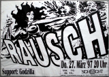 RAUSCH - 1997 - Godzilla - Live In Concert - On Tour - Poster - Marl - A