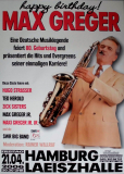 GREGER, MAX - 2008 - Plakat - Happy Birthday Tour - Poster - Hamburg