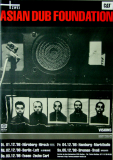 ASIAN DUB FOUNDATION - 1998 - Plakat - In Concert Tour - Poster - Rot