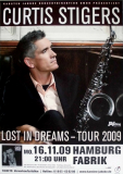 STIGERS, CURTIS - 2009 - Live in Concert - Lost In Dreams Tour - Poster - Hamburg