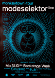 MODESELEKTOR - 2011 - In Concert - Monkeytown Tour - Poster - Mnchen