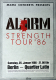 ALARM - 1986 - Live In Concert - Strength Tour - Poster - Berlin