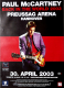 McCARTNEY, PAUL - BEATLES - 2003 - Live In Concert Tour - Poster - Hannover