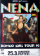 NENA - 1993 - Live In Concert - Bongo Girl Tour - Poster - Hannover
