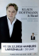 HOFFMANN, KLAUS - 2016 - In Concert - Leise Zeichen Tour - Poster - Hamburg