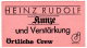 KUNZE, HEINZ RUDOLF - 198X - Örtliche Crew Pass - und Verstärkung - Rot