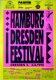 HAMBURG DRESDEN FESTIVAL - 1990 - The Cure - Uriah Heep - Abwärts - Poster