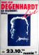 DEGENHARDT, FRANZ JOSEF - 1996 - Live In Concert Tour - Poster - Hamburg - W3