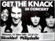 KNACK, THE - 1980 - Plakat - In Concert - Get the... Tour - Poster - Dsseldorf