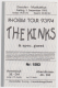KINKS, THE - 1993 - Ticket - Eintrittskarte - Phoebia Tour - Dresden