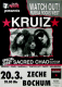 KRUIZ - 1988 - Live In Concert - Sacred Chao Tour - Poster - Bochum