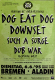 CROSSING OL OVER - 1995 - Plakat - Dog Eat Dog - Downset - Poster - Bremen
