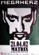 MEGAHERZ - 2002 - Plakat - In Concert - Herzwerk Tour - Poster - Bochum