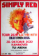 SIMPLY RED - 2020 - Plakat - In Concert - Blue eyed Soul Tour - Poster - Hannover
