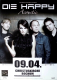DIE HAPPY - 2011 - Plakat - In Concert - Acoustic Tour - Poster - Bochum