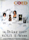 COED - 2007 - Sheila E - Candy Dulfer - Rhonda Smith - Kat Dyson - Poster - Kln***