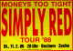 SIMPLY RED - 1986 - In concert - Moneys too Tight Tour - Poster - Bochum