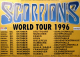 SCORPIONS - 1996 - Plakat - In Concert - World Tour - Poster