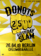 DONOTS - 2019 - In Concert - 25th Birthday Slam Tour - Poster - Berlin
