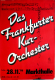 FRANKFURTER KURORCHESTR - 1986 - Plakat - In Concert - Poster - Hamburg