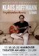HOFFMANN, KLAUS - 2022 - In Concert - Septemberherz Tour - Poster - Hannover