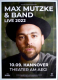 MUTZKE, MAX - 2022 - Live In Concert Tour - Poster - Hannover