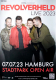 REVOLVERHELD - 2023 - In Concert - Live Neu Erzhlen Tour - Poster - Hamburg B