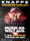 KNAPPE - 2023 - Live In Concert - Musik An Welt Aus Tour - Poster - Hannover