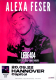 FESER, ALEXA - 2022 - Live In Concert - Liebe 404 Tour - Poster - Hannover
