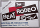 BEAT RODEO, THE - 1984 - In Concert - Staying Out Late Tour - Poster - Kassel