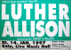 ALLISON, LUTHER - 1997 - Live In Concert - Where Have You... Tour - Poster - Kln