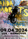 ANDA MORTS - 2024 - Live In Concert - Montage Tour - Poster - Hannover