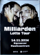 MILLIARDEN - 2024 - Live In Concert - Lotto Tour - Poster - Hannover