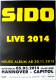 SIDO - 2014 - Live in Concert - Poster - Hannover