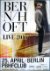 BERNHOFT - 2016 - Live In Concert Tour - Poster - Berlin