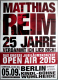 REIM, MATTHIAS - 2015 - Live In Concert - 25 Jahre Verdammt...Tour - Poster - Berlin