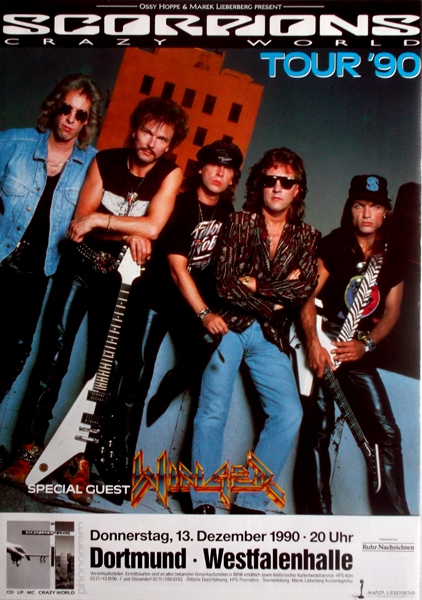 scorpions tour dates 1990