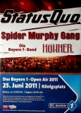 STATUS QUO - 2011 - Plakat - Spider Murphy Gang - Tourposter - Mnchen