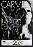RUFFO, LUIS - 1979 - Plakat - Carmen - Ballett - Bizet - Poster - Wiesbaden