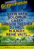 GREENFIELD OPEN AIR - 2014 - Plakat - Sven Vth - DJ Hell - Poster - Mnchen