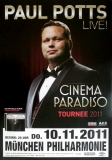 POTTS, PAUL - 2011 - Live In Concert - Cinema Paradiso Tour - Poster - Mnchen