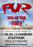 PUR - 2013 - Plakat - Live In Concert - Open Air Tour - Poster - Hamburg